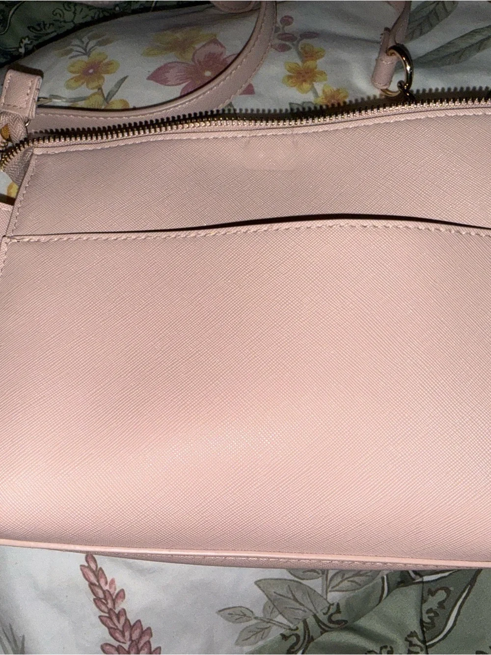 Steve Madden Light Pink Wristlet Clutch with Gold Logo